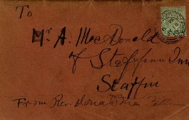 Cover address of book
