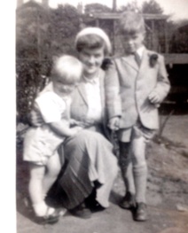Duncan, Mum and Peter around 1955