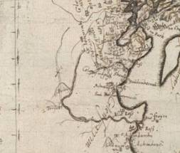 1580 map of Glen Fruin