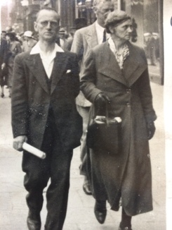 JF and LH out walking 1930s