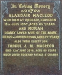 gravestone at tomnacross